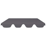 Antracit csere ponyva kerti hintaágyhoz 150/130 x 105/70 cm 3
