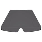 Antracit csere ponyva kerti hintaágyhoz 150/130 x 105/70 cm 4