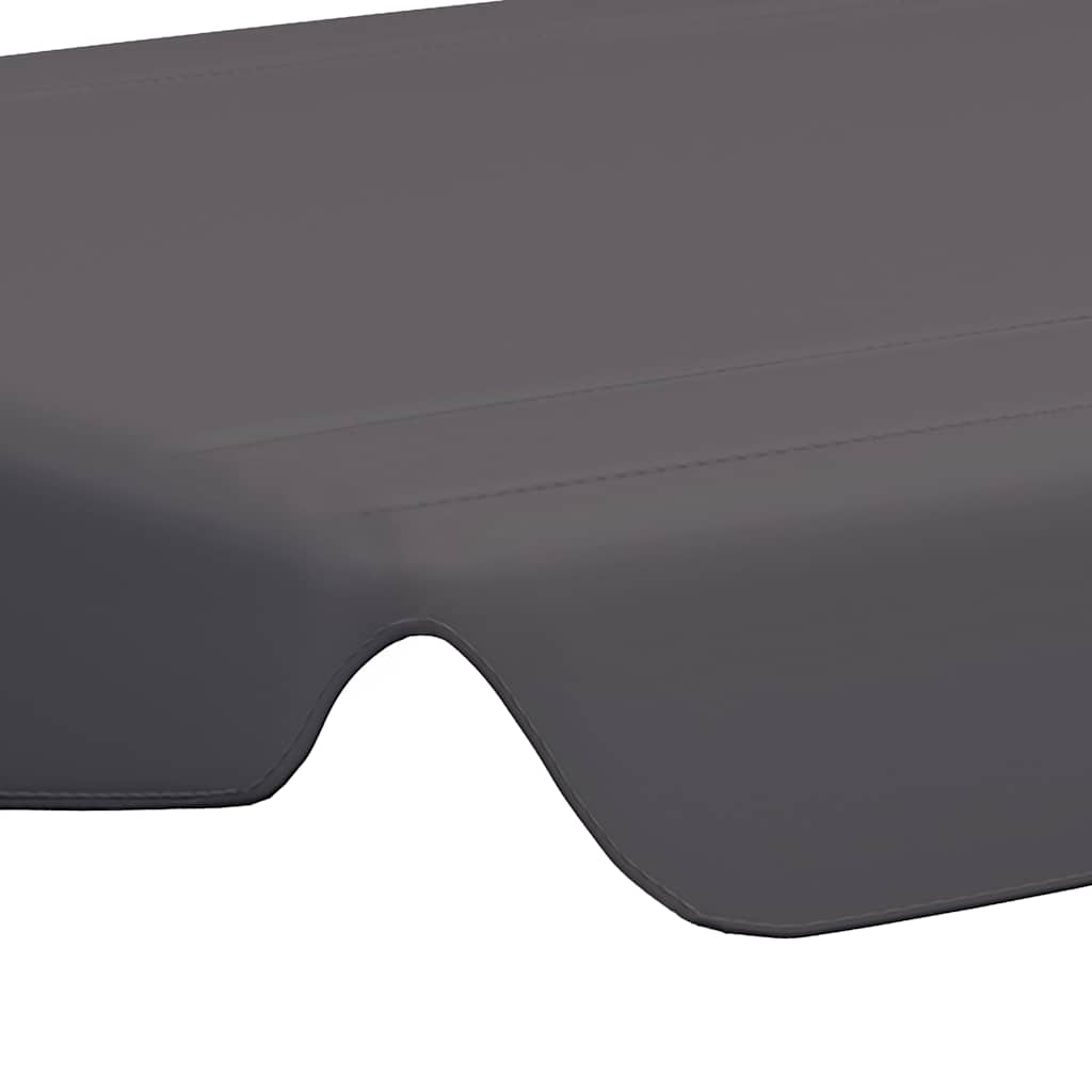 Antracit csere ponyva kerti hintaágyhoz 150/130 x 105/70 cm 5