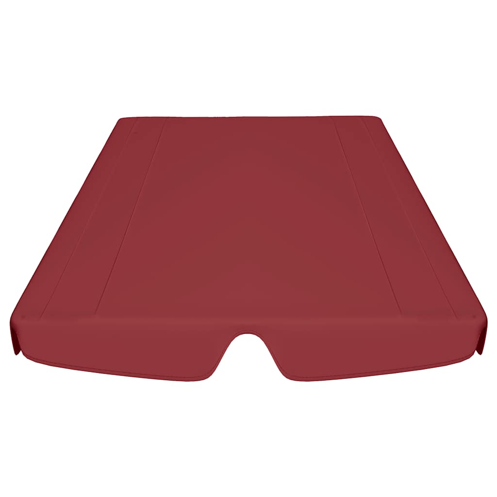 Bordó csere ponyva kerti hintaágyhoz 150/130 x 105/70 cm 4