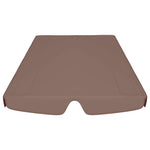 Barna csere ponyva kerti hintaágyhoz 150/130 x 105/70 cm 4