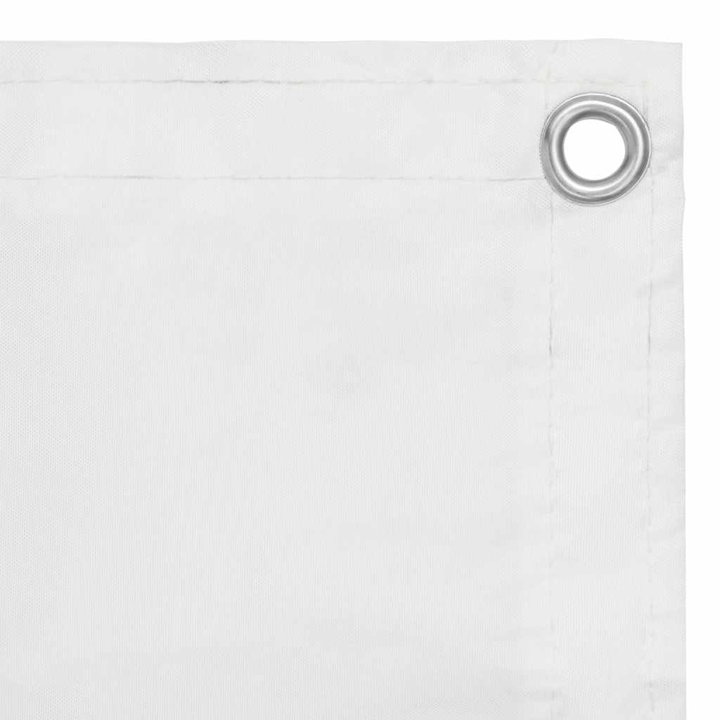 Fehér oxford-szövet erkélyparaván 90 x 400 cm 2