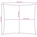 Antracitszürke téglalap alakú oxford-szövet napvitorla 2,5x3 m 10