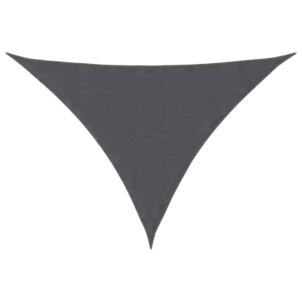 Antracitszürke háromszögű oxford-szövet napvitorla 3 x 4 x 4 m 2