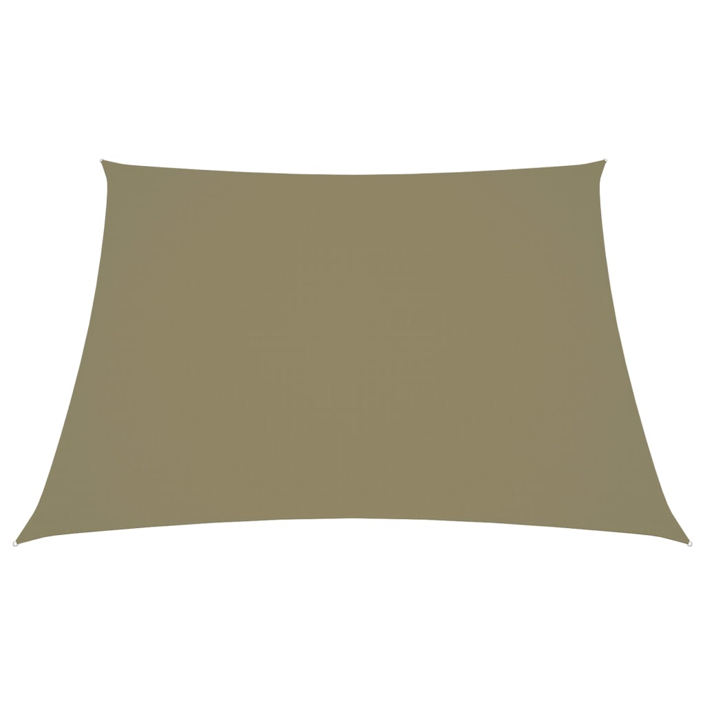 Bézs trapéz alakú oxford-szövet napvitorla 2/4 x 3 m 2