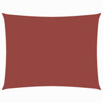 Terrakotta téglalap alakú oxford-szövet napvitorla 4 x 5 m 2