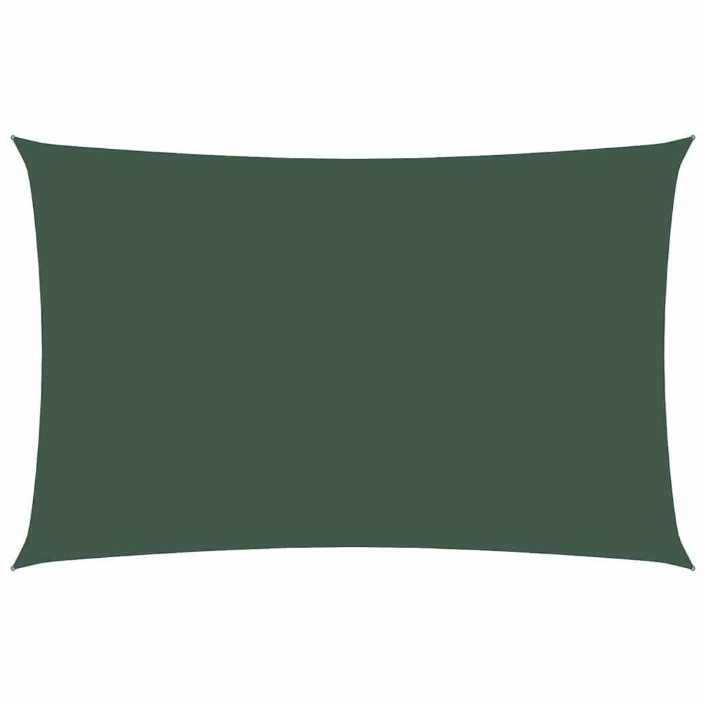 Sötétzöld téglalap alakú oxford-szövet napvitorla 2 x 5 m 2