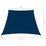 Kék trapéz alakú oxford-szövet napvitorla 4/5 x 4 m 6