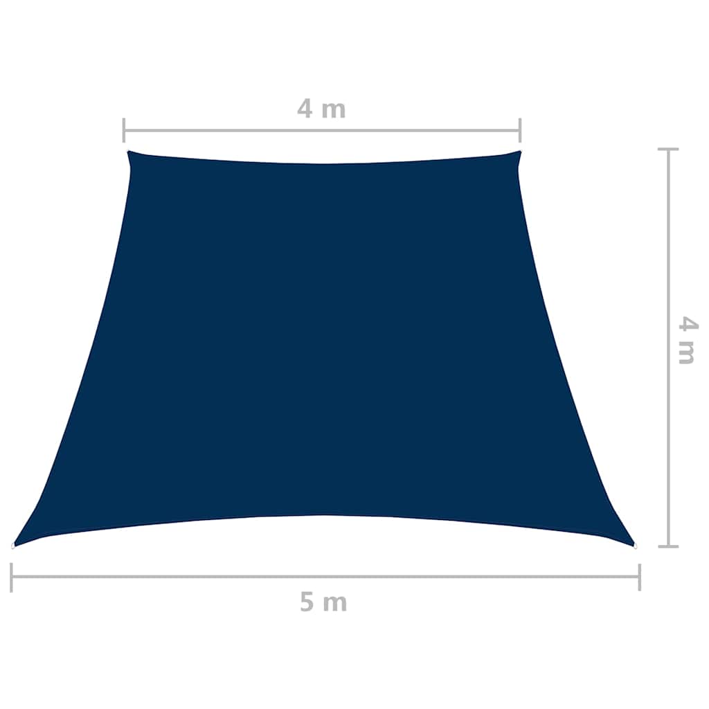 Kék trapéz alakú oxford-szövet napvitorla 4/5 x 4 m 6