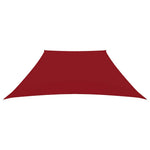 Piros trapéz alakú oxford-szövet napvitorla 2/4 x 3 m 2