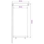 Sötétzöld kültéri HDPE roló 65(Szé)x140(Ma) cm 6