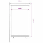 Sötétzöld kültéri HDPE roló 85(Szé)x140(Ma) cm 6