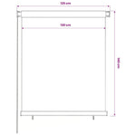 Sötétzöld kültéri HDPE roló 125(Szé)x140(Ma) cm 6