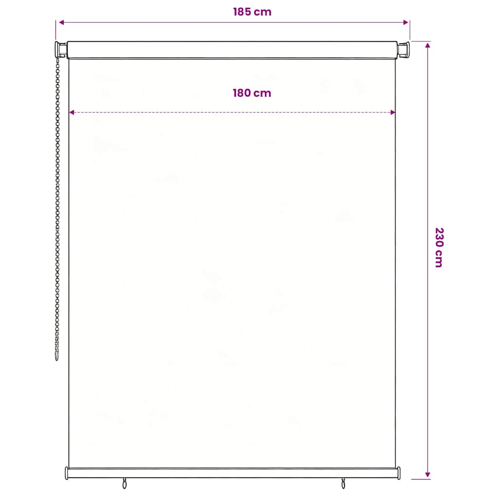 Sötétzöld kültéri HDPE roló 185(Szé)x230(Ma) cm 6