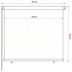 Kék kültéri HDPE roló 165(Szé)x140(Ma) cm 6
