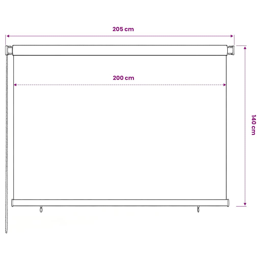 Kék kültéri HDPE roló 205(Szé)x140(Ma) cm 6