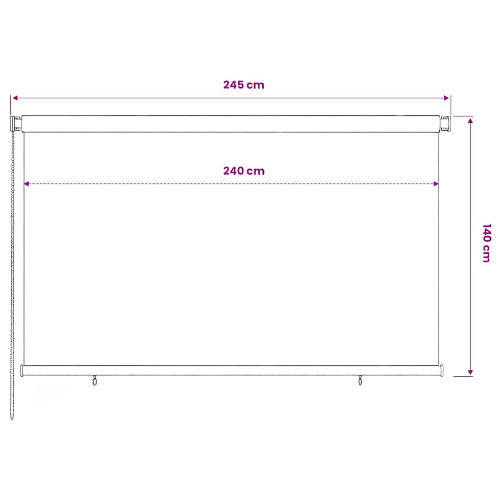 Kék kültéri HDPE roló 245(Szé)x140(Ma) cm 6