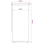 Kék kültéri HDPE roló 105(Szé)x230(Ma) cm 6