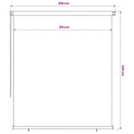 Kék kültéri HDPE roló 225(Szé)x230(Ma) cm 6