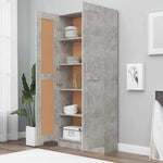Betonszürke szerelt fa könyvszekrény 82,5 x 30,5 x 185,5 cm 3