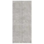 Betonszürke szerelt fa könyvszekrény 82,5 x 30,5 x 185,5 cm 5