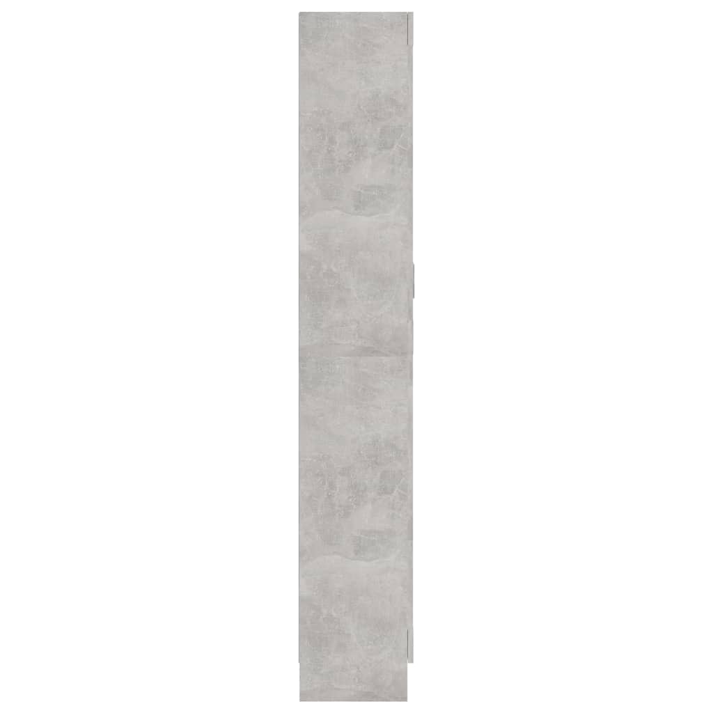 Betonszürke szerelt fa könyvszekrény 82,5 x 30,5 x 185,5 cm 6