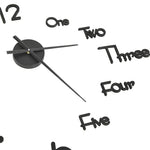 Fekete modern 3D falióra 100 cm XXL 4