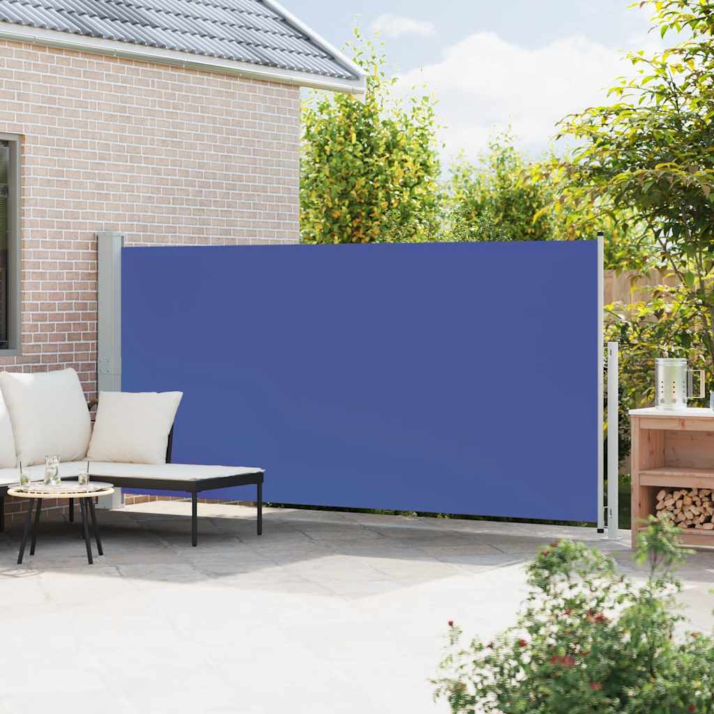 Kék behúzható oldalsó terasznapellenző 180 x 500 cm 3