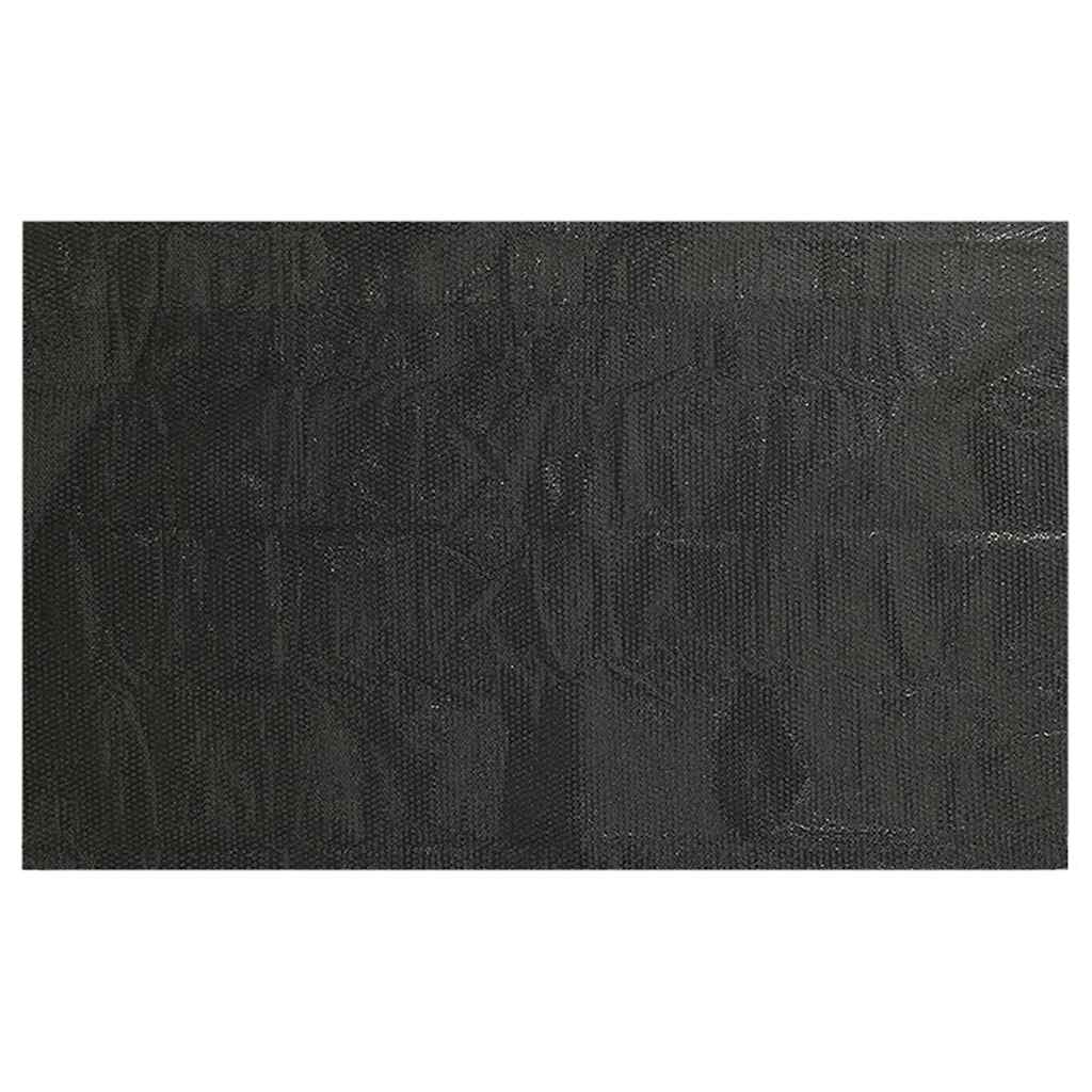 Fekete, négyszögletes PE medencetakaró 1000 x 600 cm 3