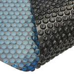 Fekete és kék napelemes lebegő PE medencefólia 450 x 220 cm 3