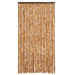 Okkersárga és fehér zsenília rovarfüggöny 100 x 220 cm 3