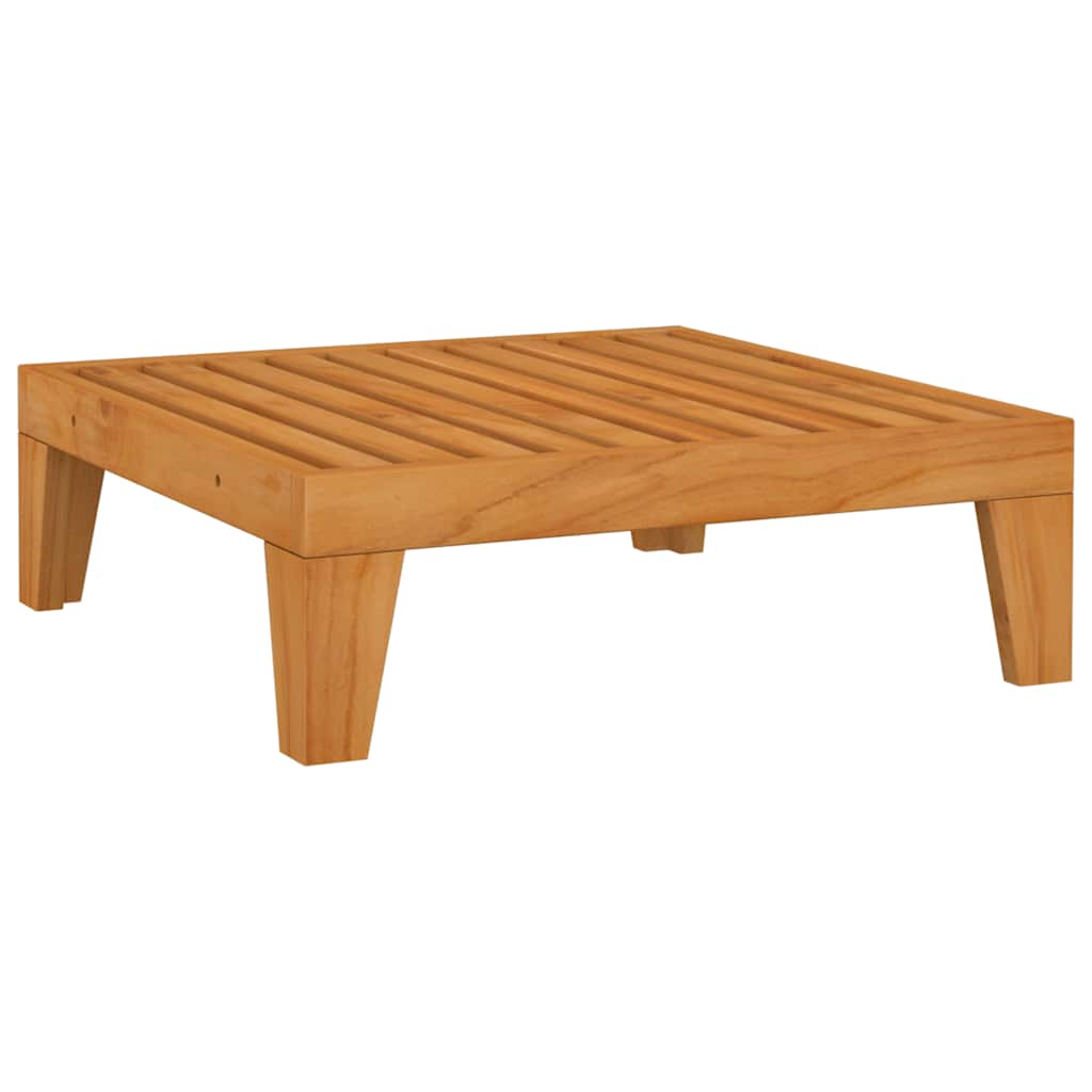 Elemes tömör akácfa lábtartó sötétszürke párnával 4