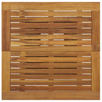 Fekete polyrattan és tömör akácfa bárasztal 80 x 80 x 110 cm 4