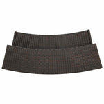 Barna polyrattan kerti bárasztal 120 x 55 x 110 cm 5