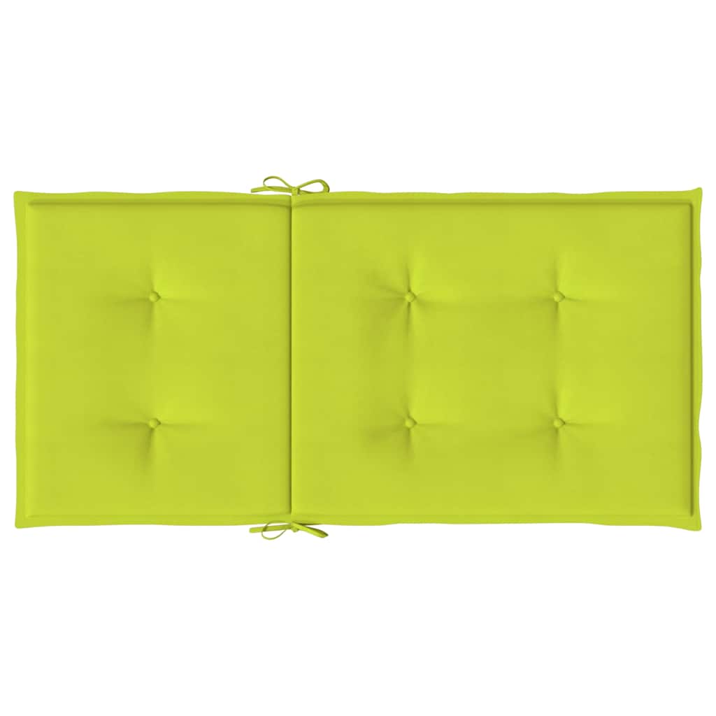 4 db élénkzöld oxford szövet háttámlás székpárna 100x50x3 cm 6