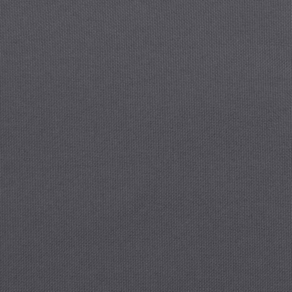 Antracitszürke oxford szövet napozóágy párna 186x58x4 cm 9