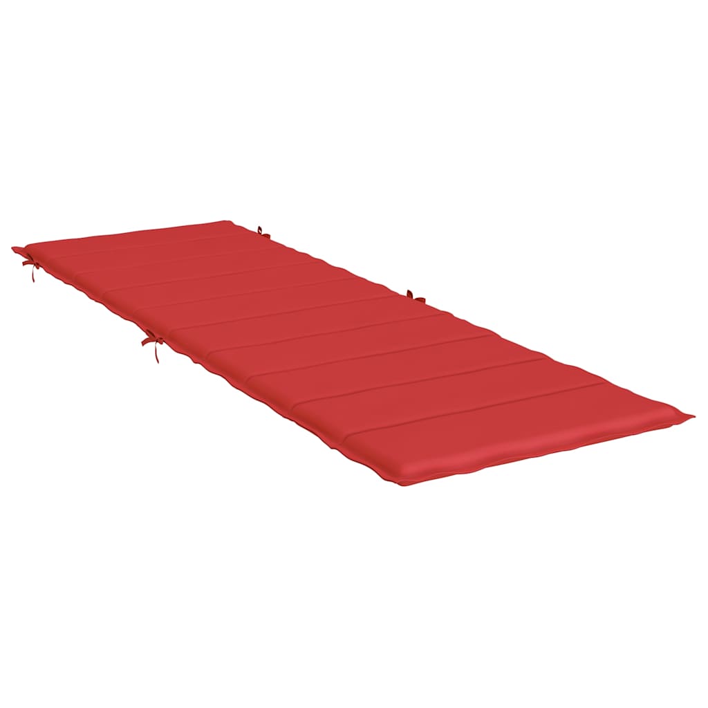 Piros oxford szövet napozóágy párna 186x58x4 cm 4