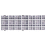 Szürke kockás oxford szövet napozóágy párna 186x58x4 cm 5