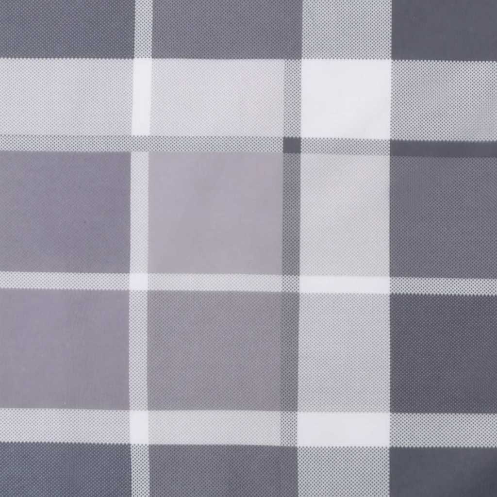 Szürke kockás oxford szövet napozóágy párna 186x58x4 cm 9