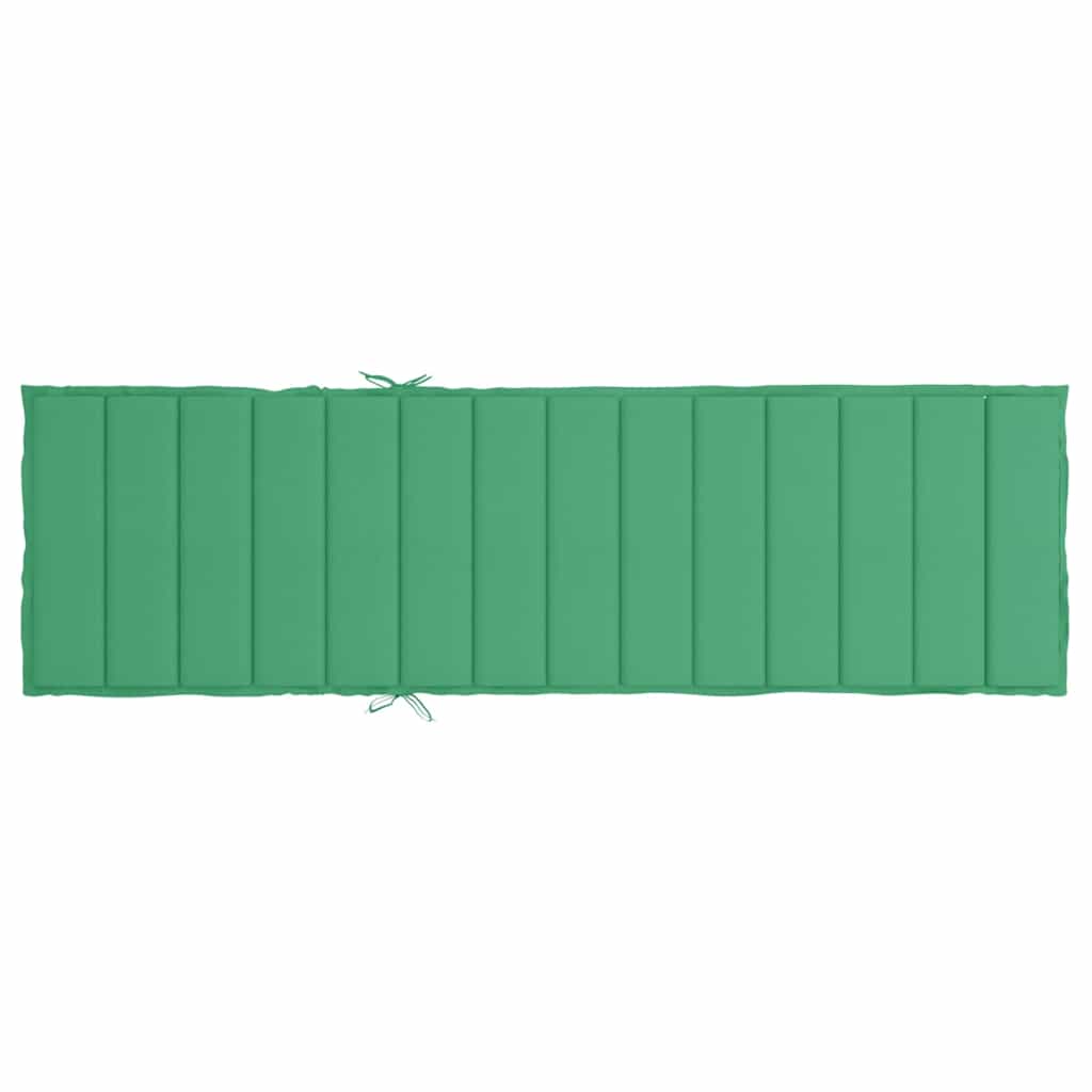 Zöld oxford szövet napozóágy párna 200 x 50 x 3 cm 5