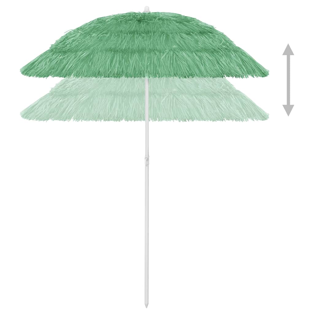 Zöld hawaii stílusú strandnapernyő 180 cm 4