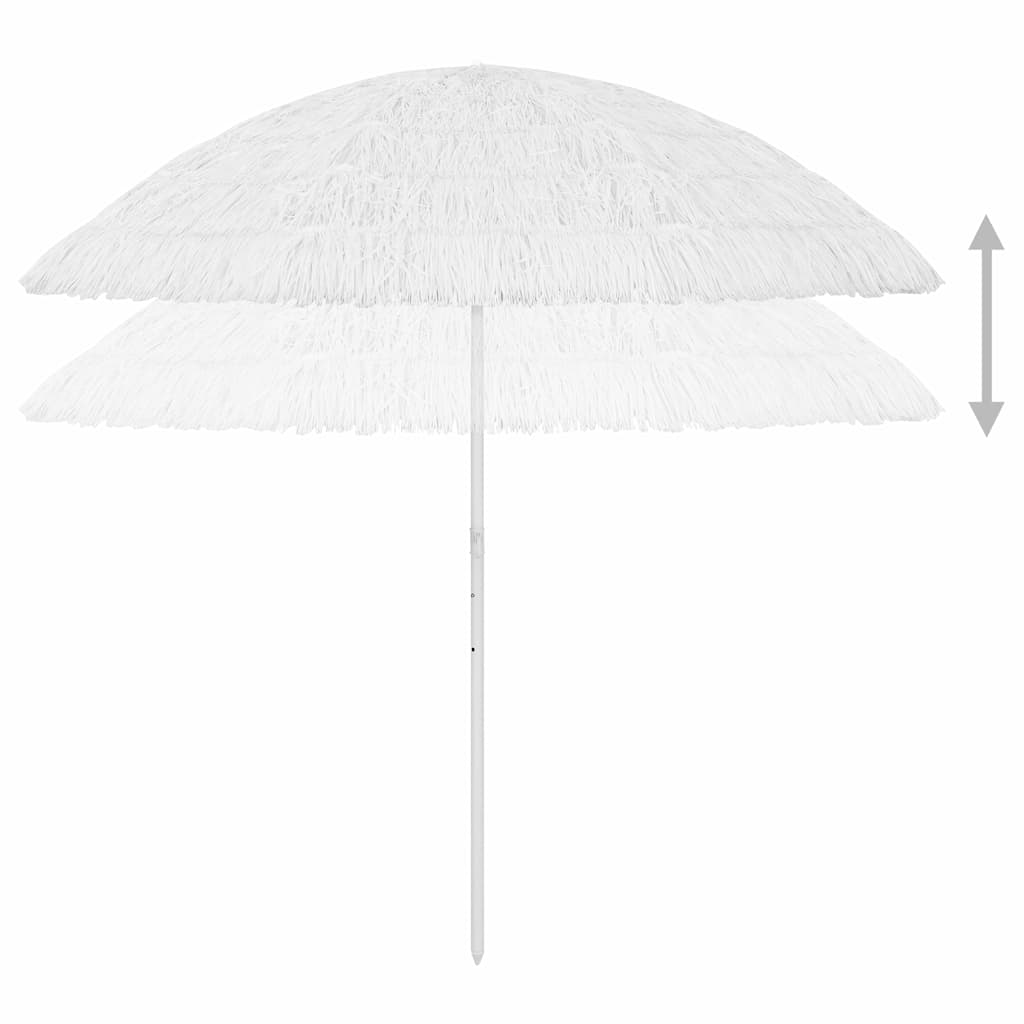 Fehér hawaii stílusú strandnapernyő 300 cm 4