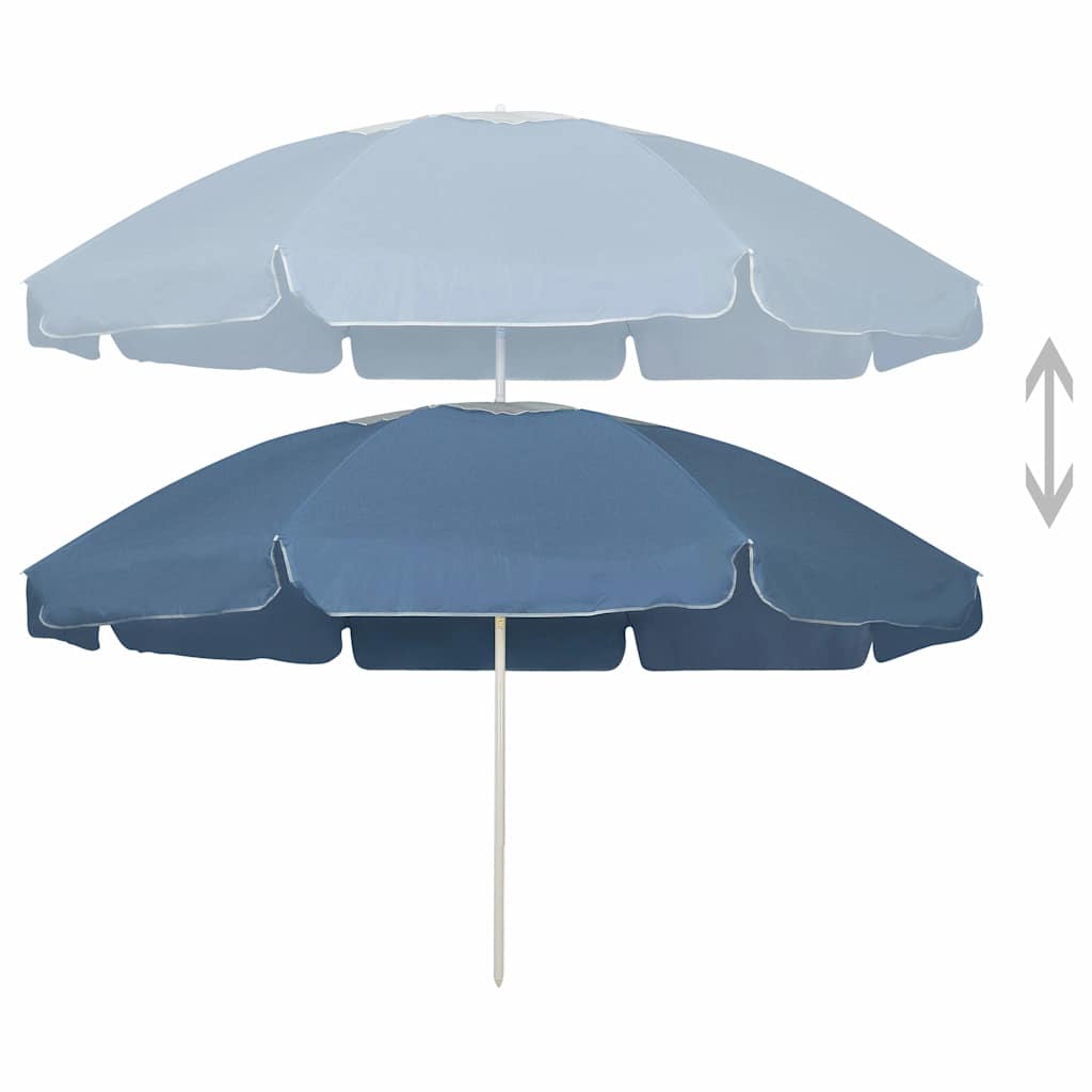 Kék strandnapernyő 240 cm 2