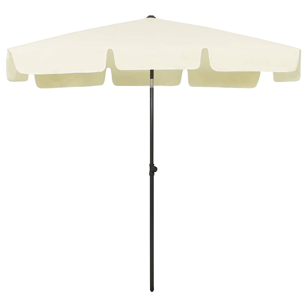Homoksárga strandnapernyő 200 x 125 cm 2