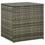 4 részes szürke polyrattan kerti ülőgarnitúra párnákkal 6