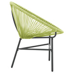 Zöld polyrattan kerti Acapulco szék 5