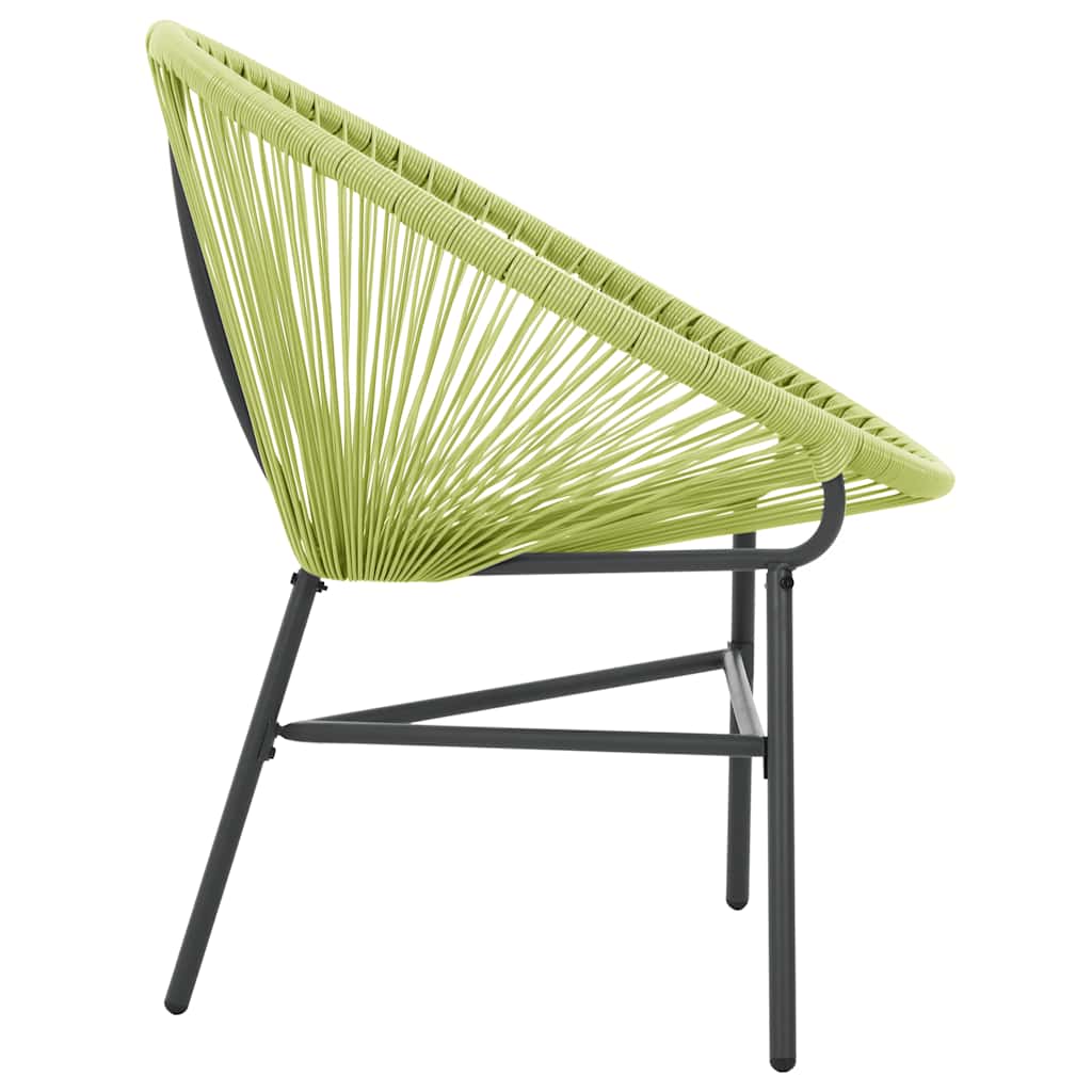 Zöld polyrattan kerti Acapulco szék 5