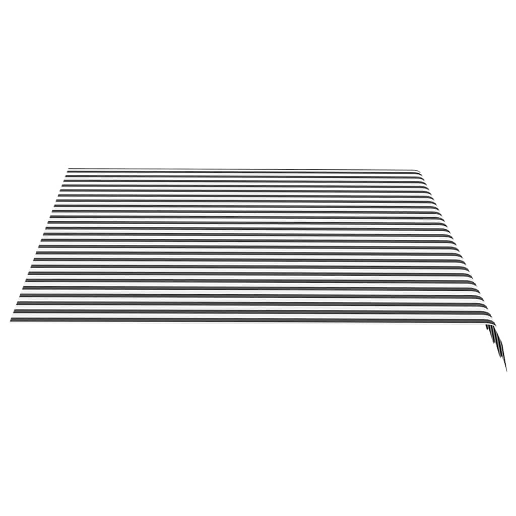 Antracitszürke és fehér poliészter pótszövet napellenzőhöz 350 x 250 cm 3
