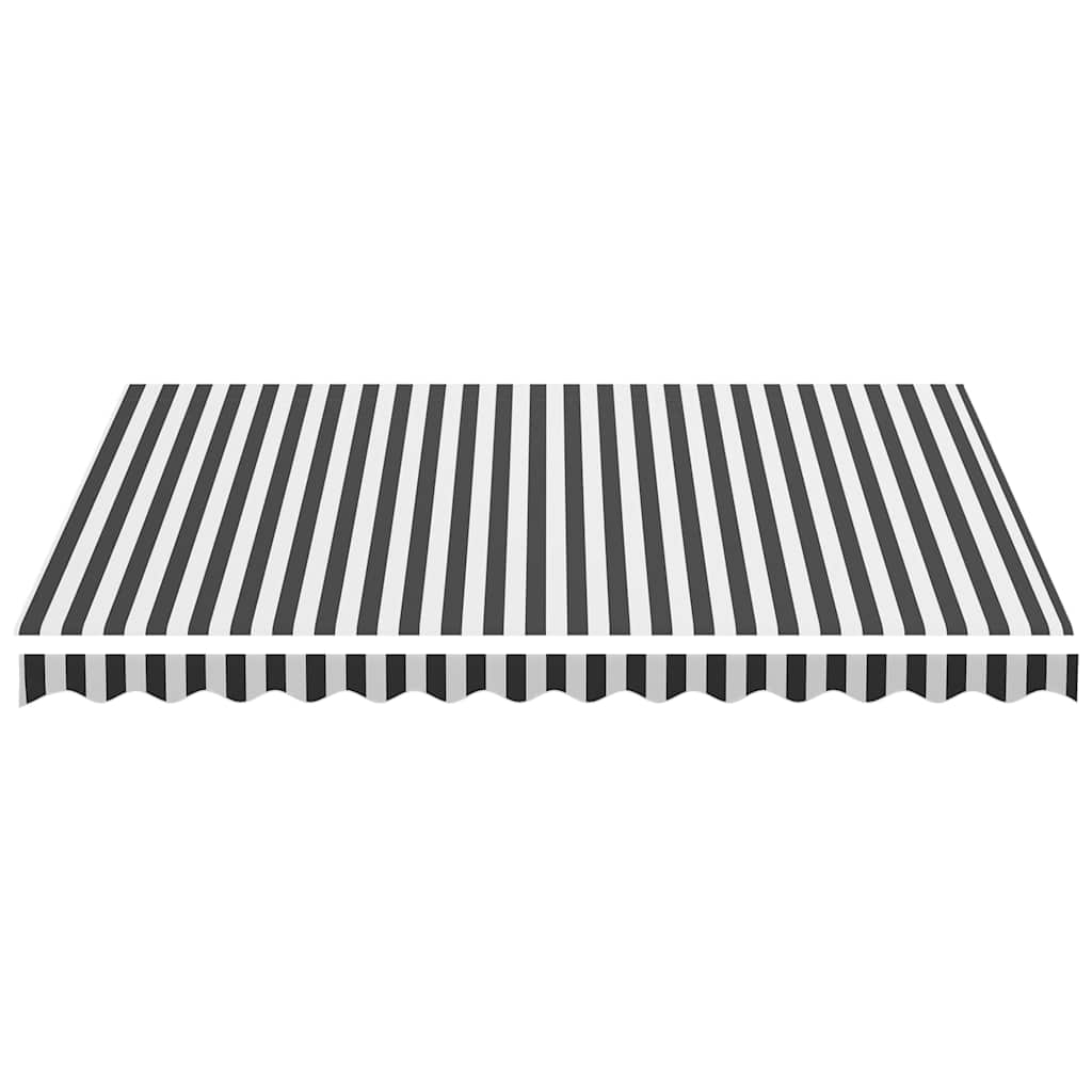 Antracitszürke és fehér poliészter pótszövet napellenzőhöz 350 x 250 cm 4