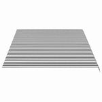 Antracitszürke és fehér poliészter pótszövet napellenzőhöz 500x350 cm 4